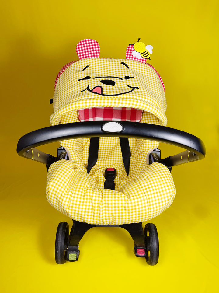Baby Boy Car Seat Cover Set – Bear Theme & Doona Accessories