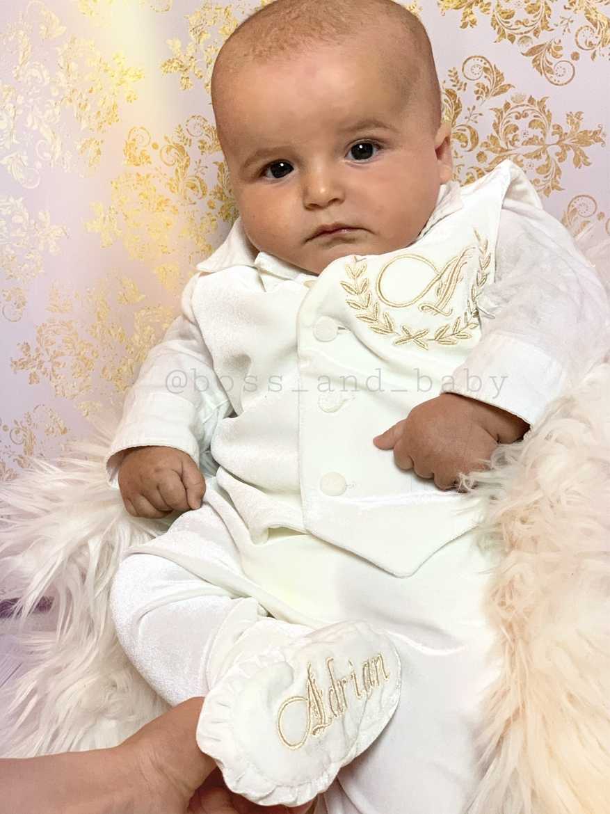 Baby Boy Velvet Tuxedo – Elegant Outfit for Special Occasions