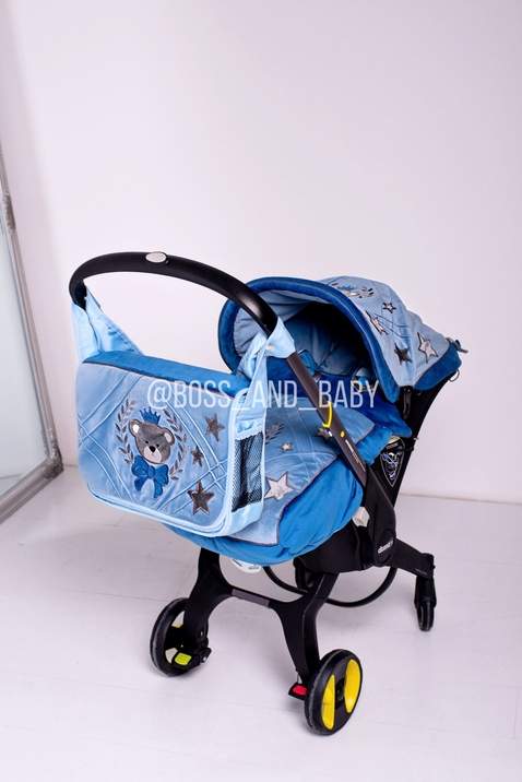 Baby car seat cover and accessories with teddy bear design