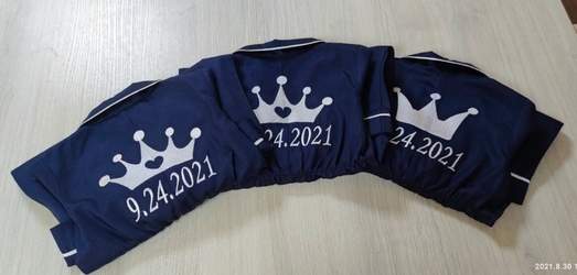 Custom Navy Blue Kids Pajamas – Personalized Cotton PJs