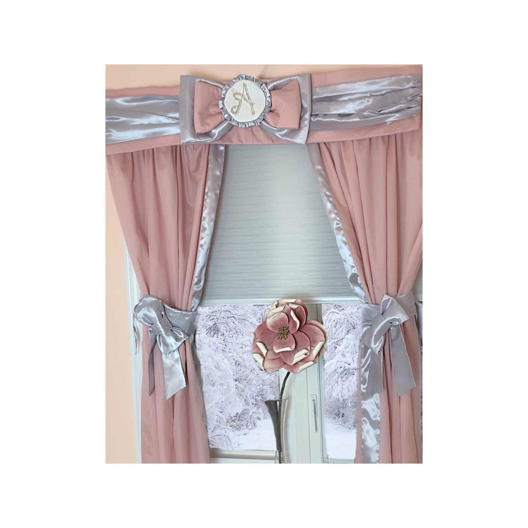 Custom Pink Nursery Curtains – Baby Girl Room Drapes