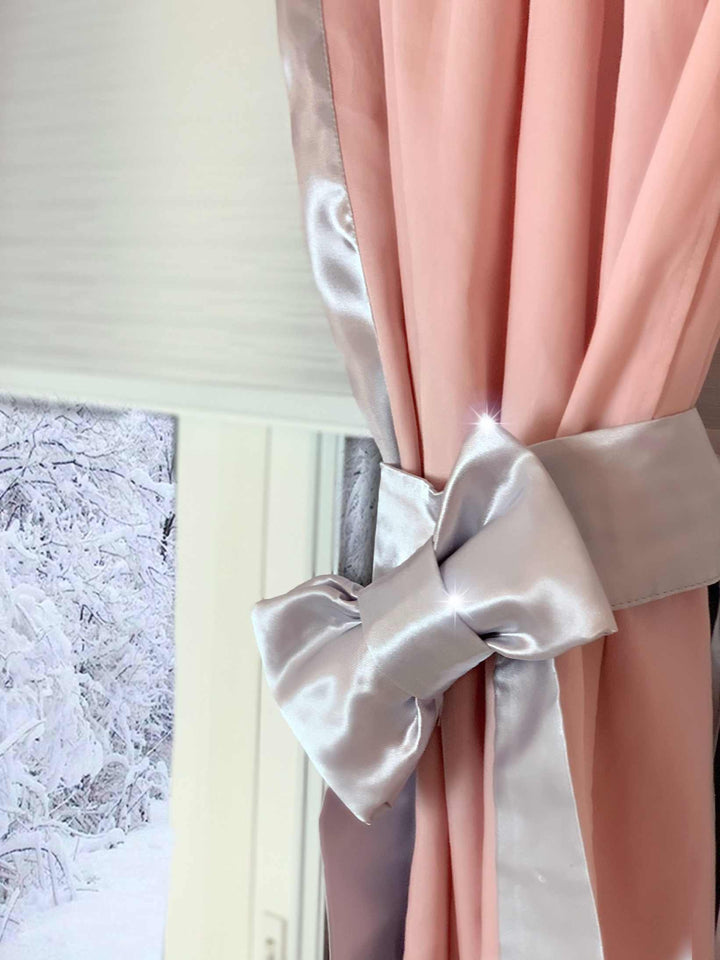 Custom Pink Nursery Curtains – Baby Girl Room Drapes