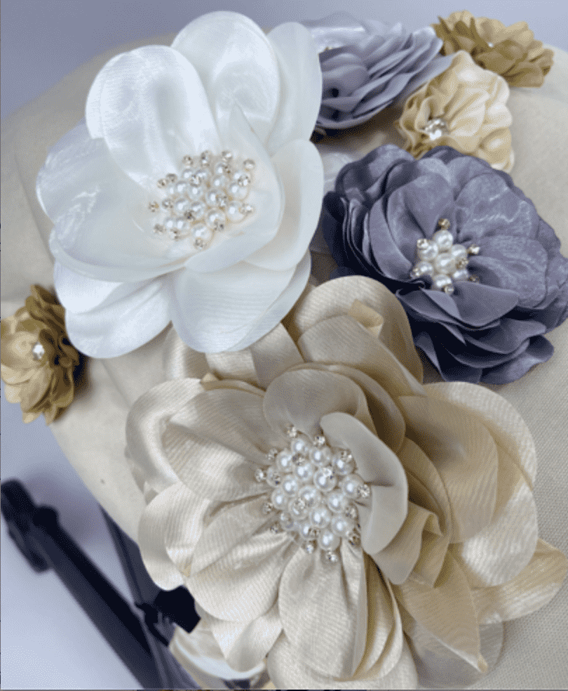 Floral 3D Flower Car Seat Canopy Set – Baby Girl Cover & Shower Gift