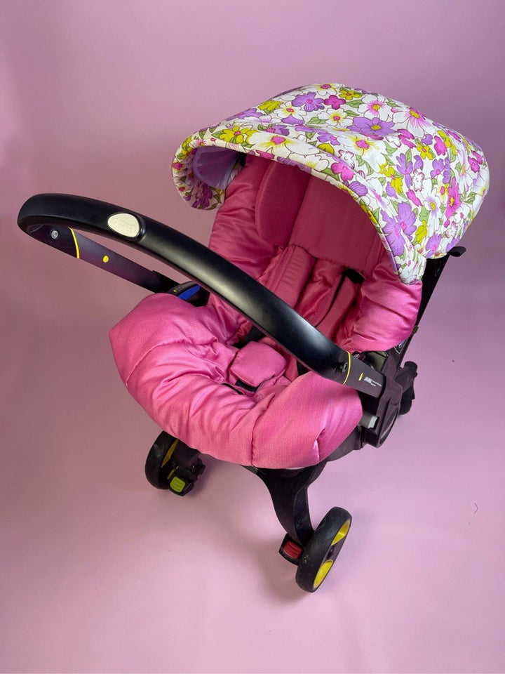 Floral & Pink Car Seat Cover Set – Fits Doona 2