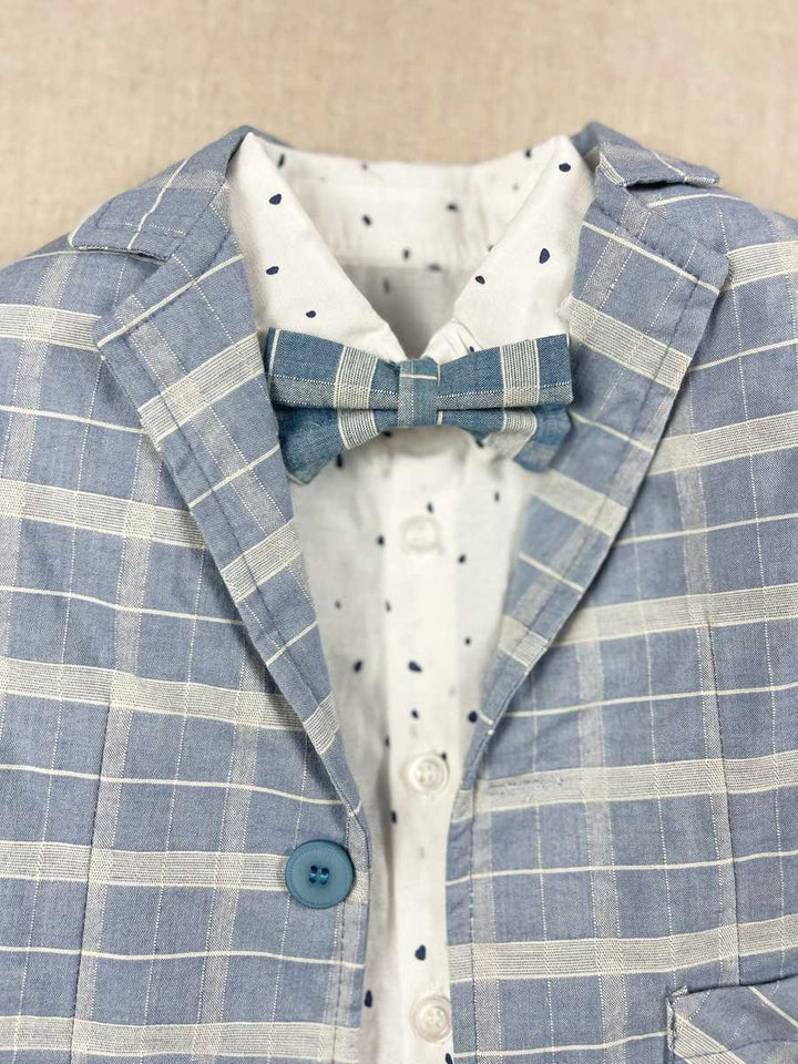 Handmade Kids Tuxedo Jacket and Tartan Suit for Weddings