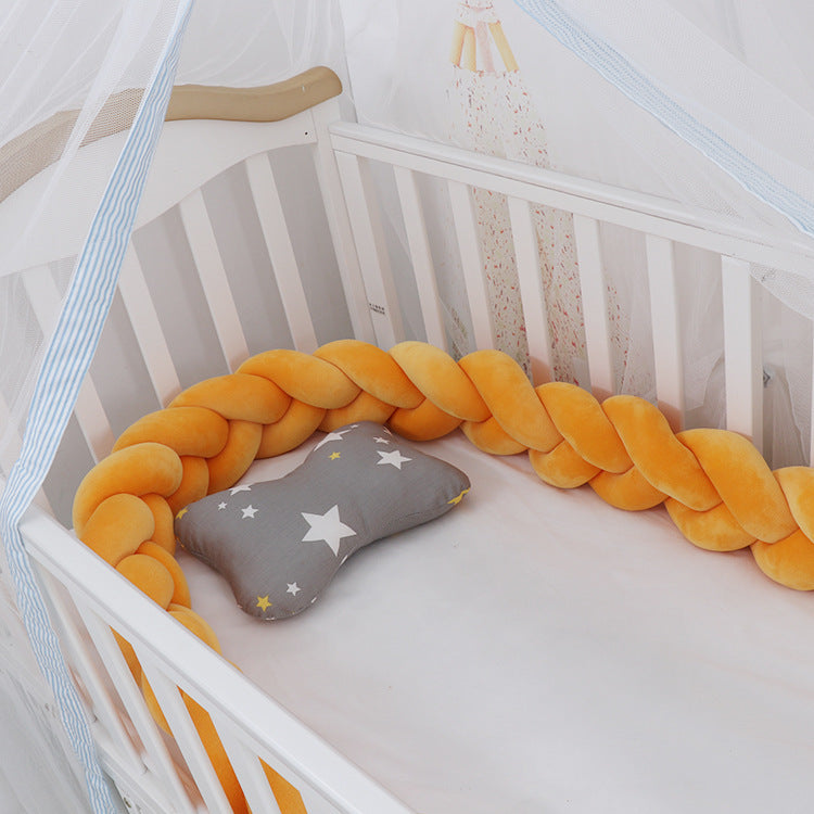 Newborn Safe Braided Crib Pillow Set