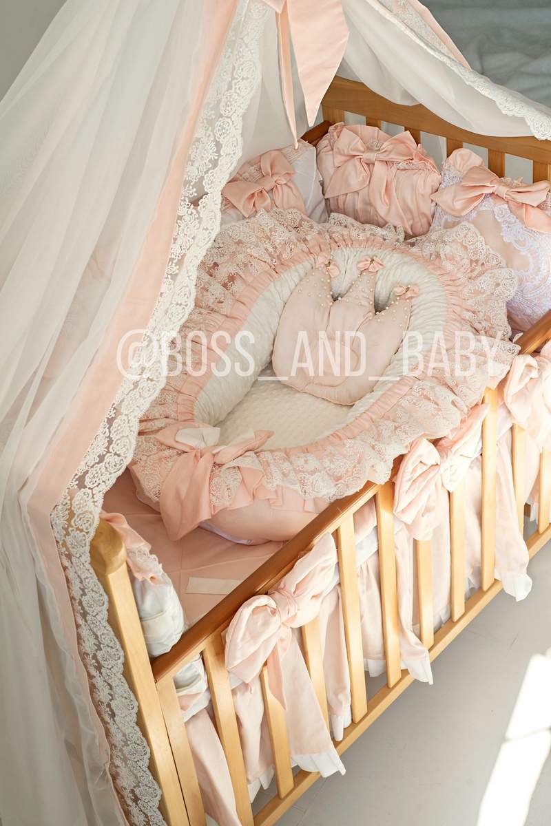 Personalized Baby Nest Co-Sleeper for Girls – Safe & Cozy