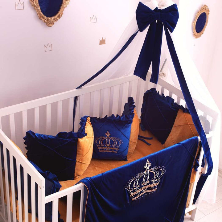 Premium Crown Royal Quilt Baby Boy Crib Bedding Set