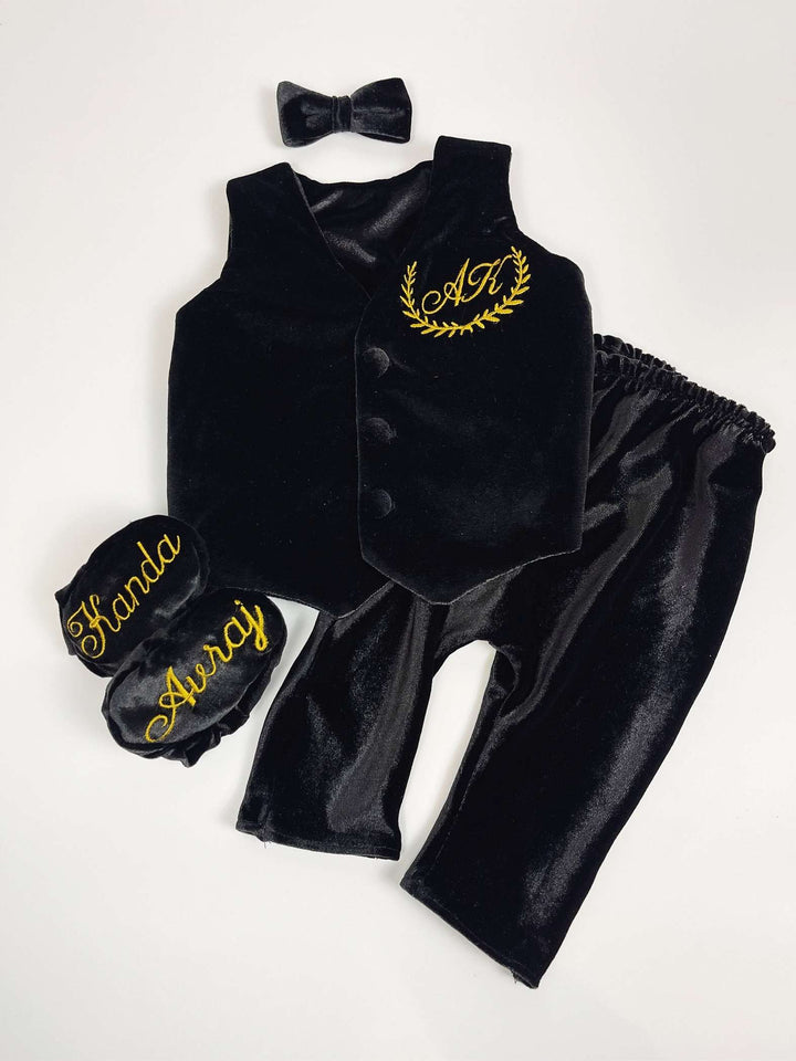 Stylish Baby & Toddler Boys Tuxedo Suit – Formal Outfit