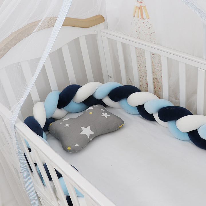 Versatile Baby Braided Crib Bumper Set – Soft & Safe