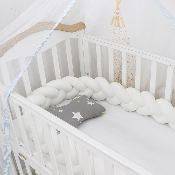 Versatile Baby Braided Crib Bumper Set – Soft & Safe 3