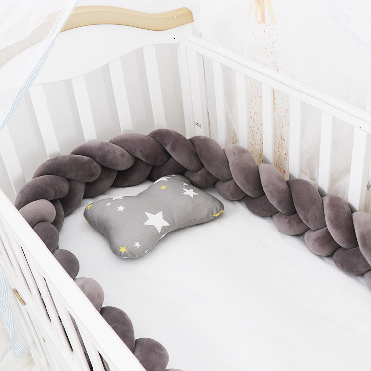 Versatile Baby Braided Crib Bumper Set – Soft & Safe 9