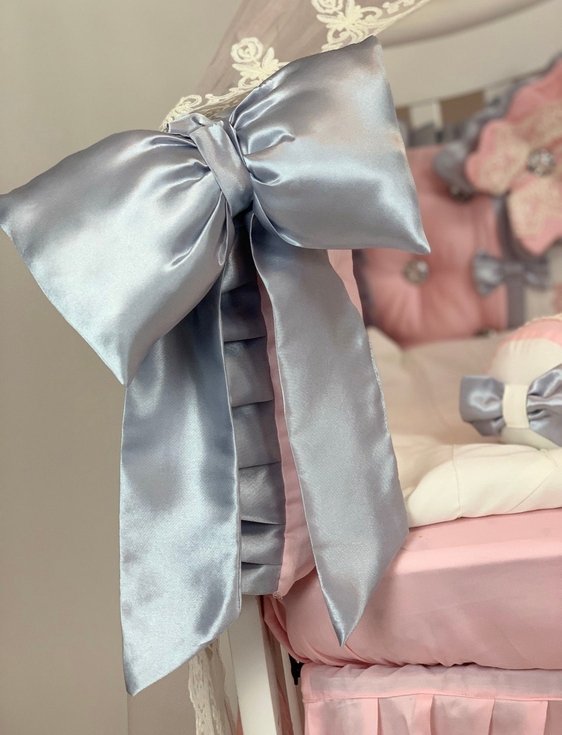 Personalized Luxury Baby Girl Crib Bedding Set – Elegant