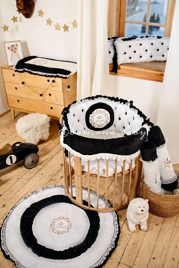 Luxury Neutral Infant Baby Boy Crib Bedding Set Customizable Options