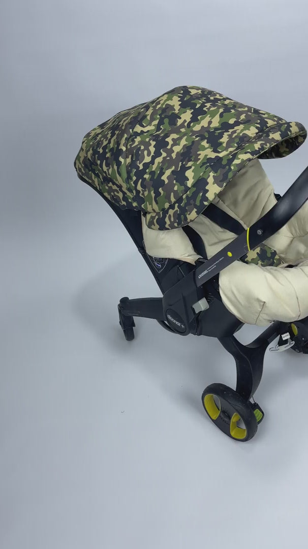 Camo Stroller Car Seat Cover – Customizable Personalized Canopy