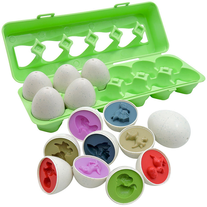 Montessori Egg Shape Matching Sorter - Baby Learning Educational Toy for Kids