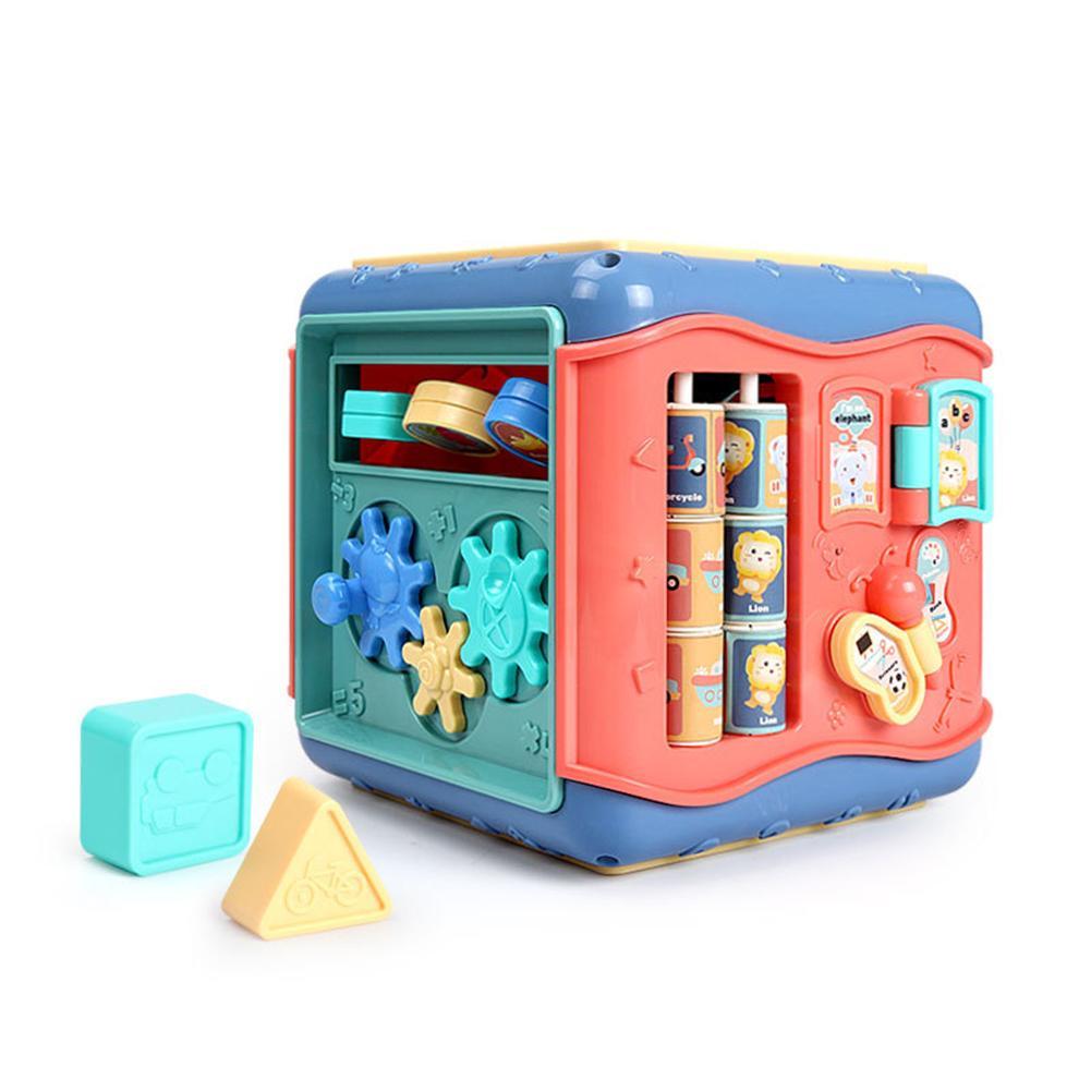 Multi-Functional Six-Sided Montessori Learning Box - Early Education Toy with Math and Maze Games