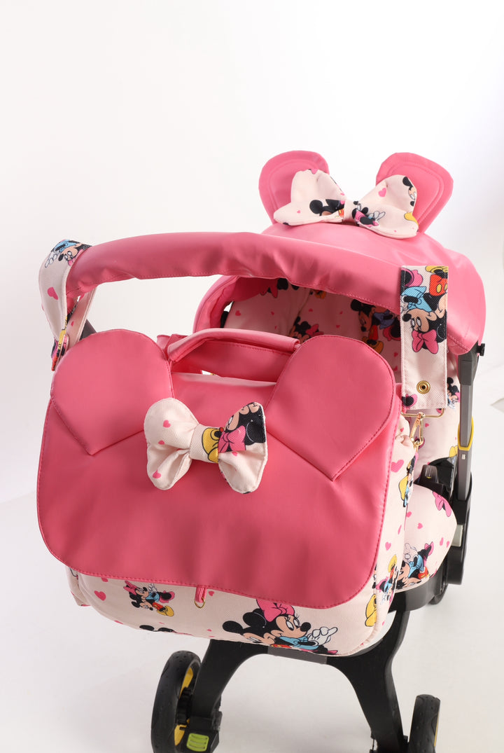 Baby Pink Minnie Mouse Doona Baby Girl Car Seat Cove