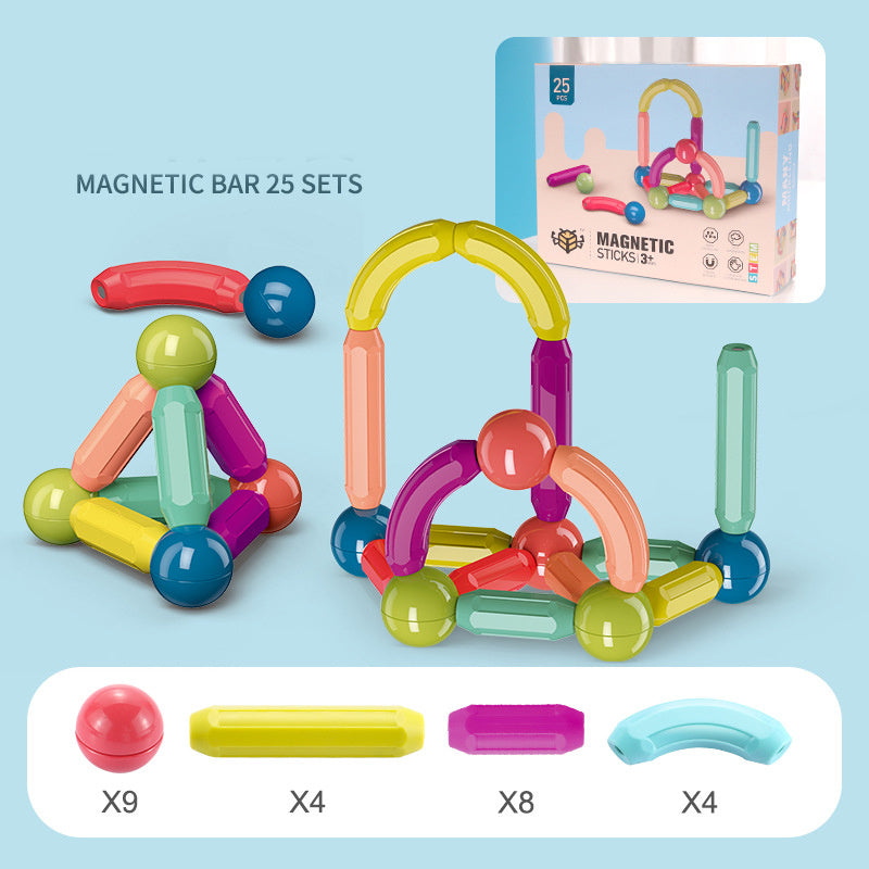 Magnetic Building Blocks Set for Kids - Educational Toy Bricks with Magnets for Creative Play