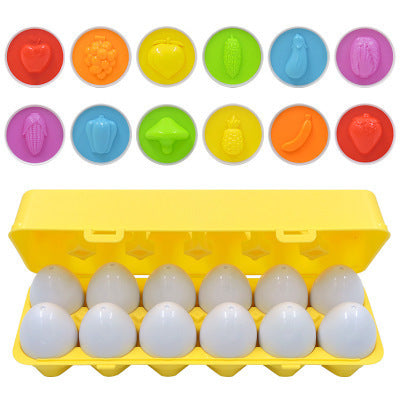 Montessori Egg Shape Matching Sorter - Baby Learning Educational Toy for Kids