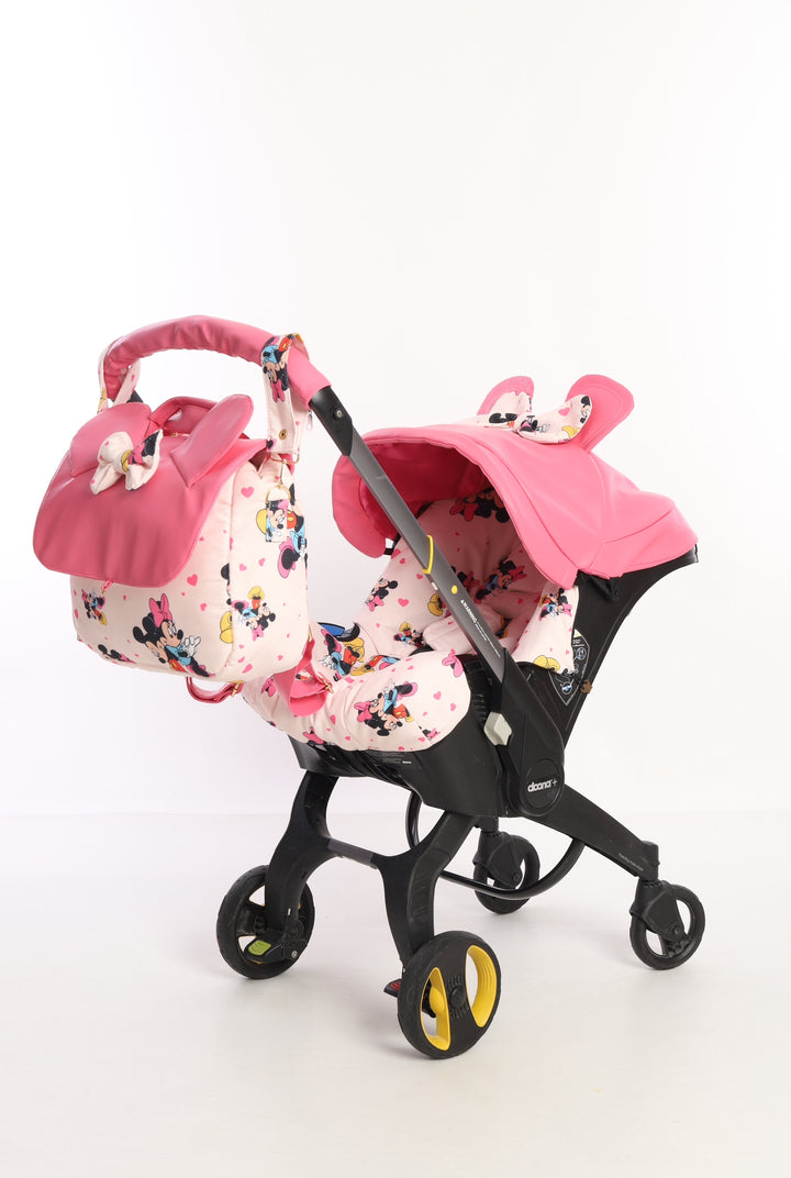 Baby Pink Minnie Mouse Doona Baby Girl Car Seat Cove