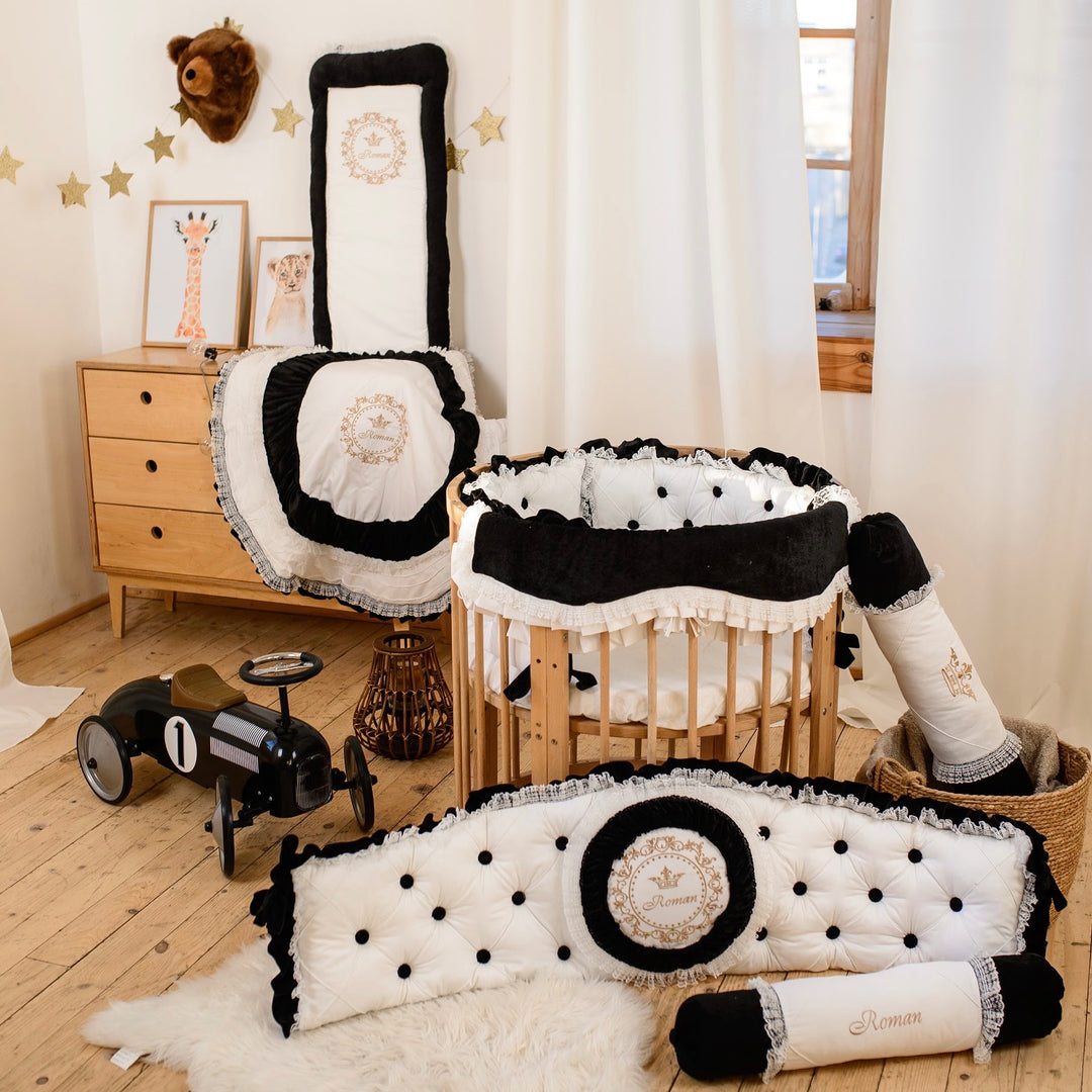 Luxury Neutral Baby Boy Crib Bedding Set Custom Nursery