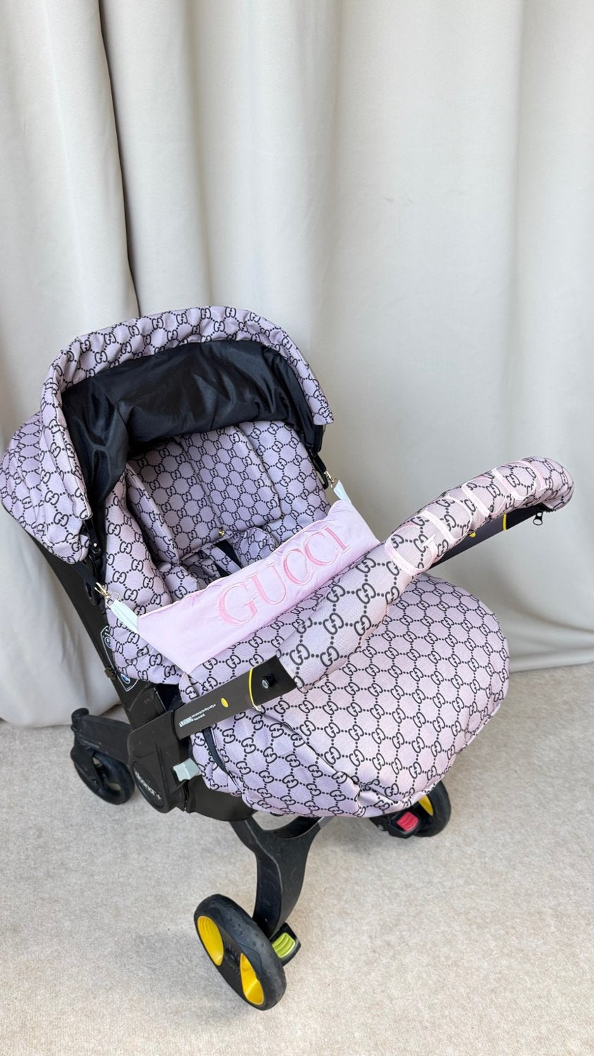 Luxury Baby Car Seat Cover Replacement Set | Handmade & Custom Design
