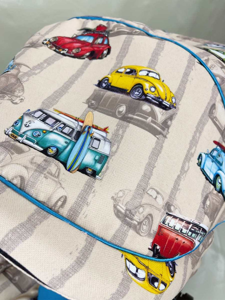 Baby Boy Car Seat Covers: Vintage Volkswagen Van & Retro Car Design

