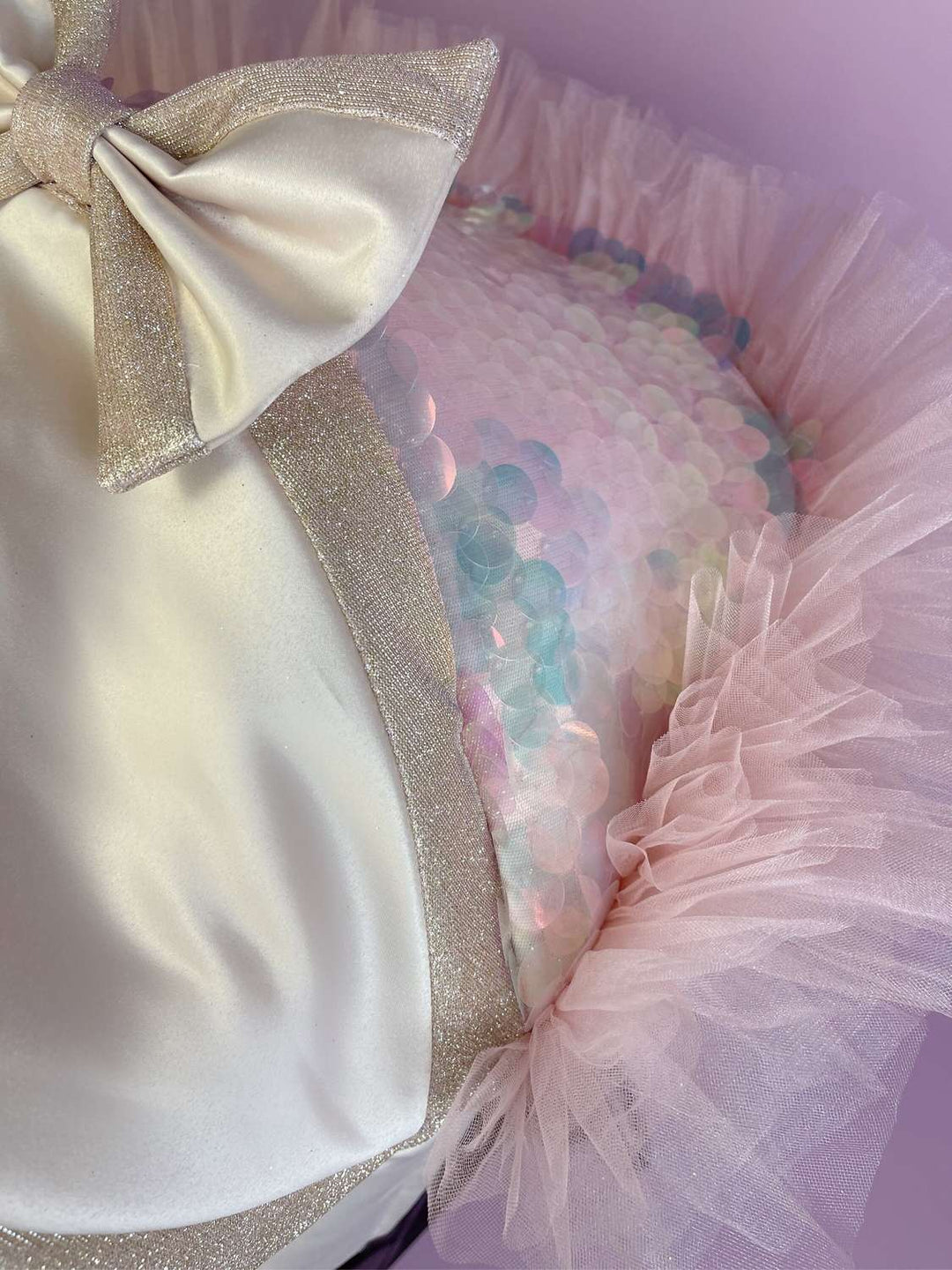 Baby girl pram seat cover with cute mermaid design