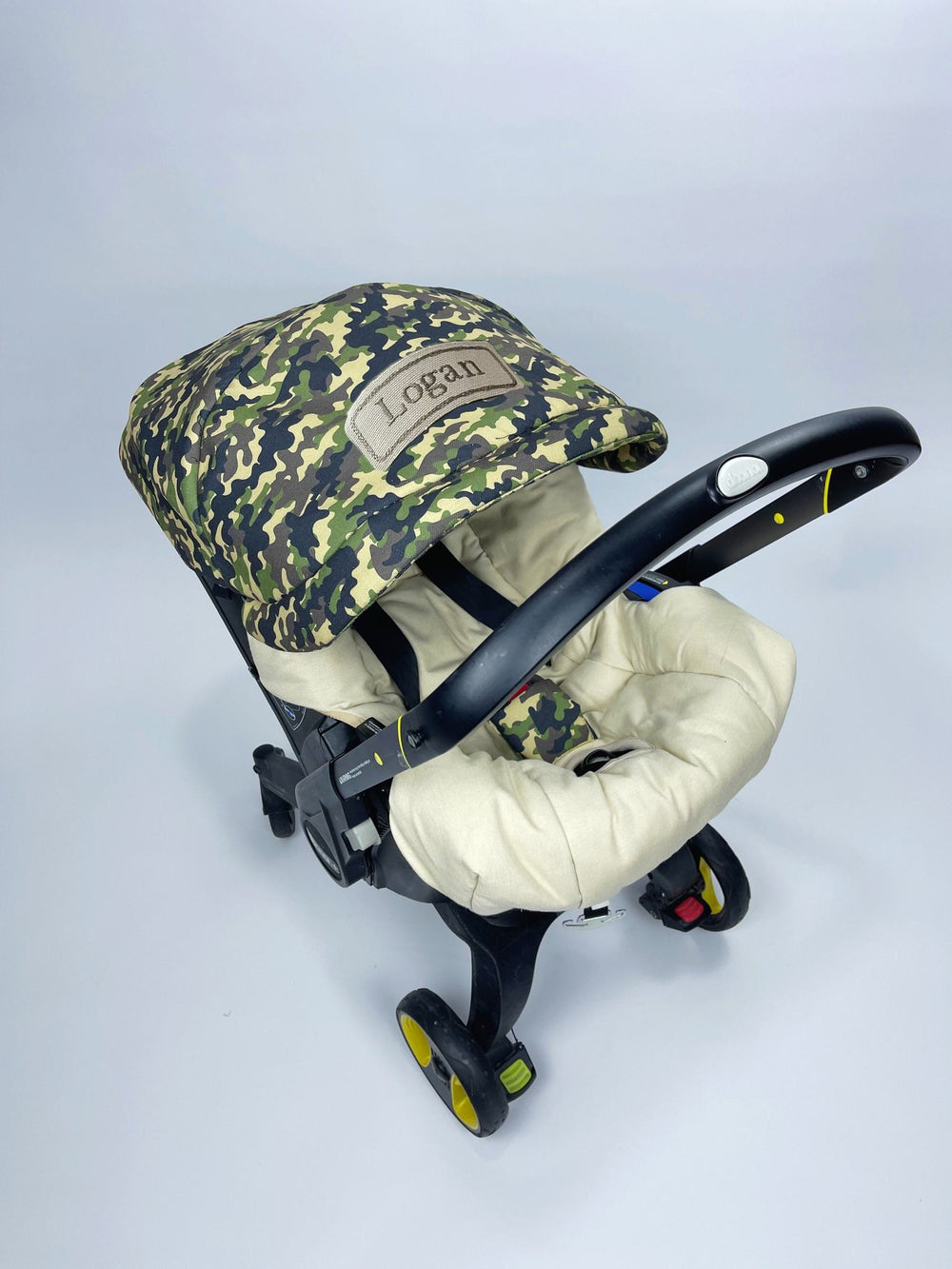 Camo Stroller Car Seat Cover – Customizable Personalized Canopy