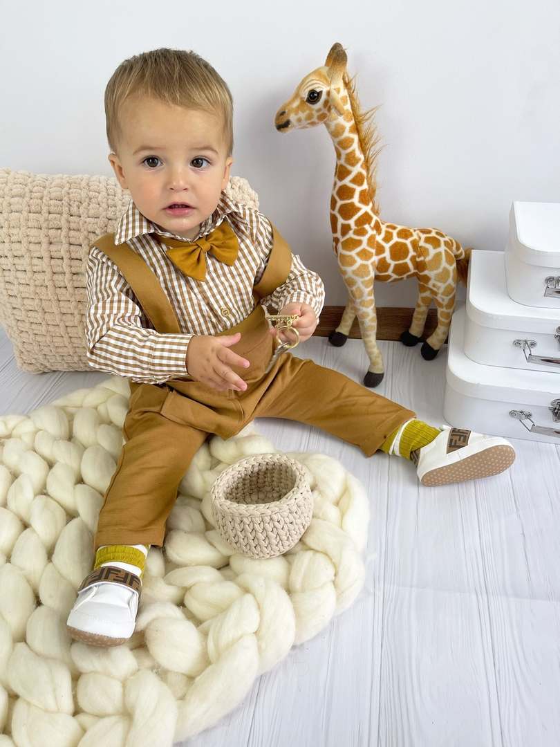 Custom Kids Tuxedo Jacket – Handmade Toddler Boys Suit Outfit
