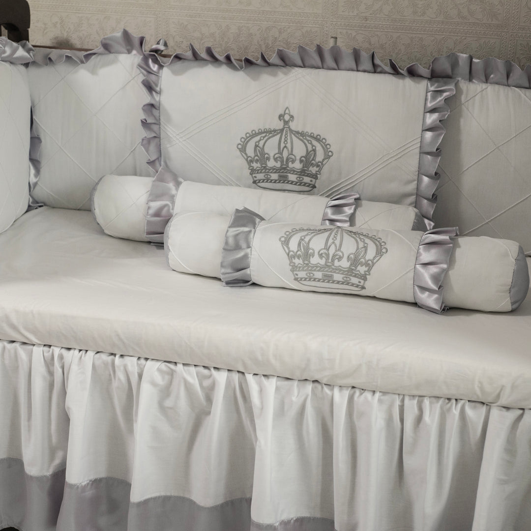 Silver Crown Baby Boy Crib Bedding Set – Newborn