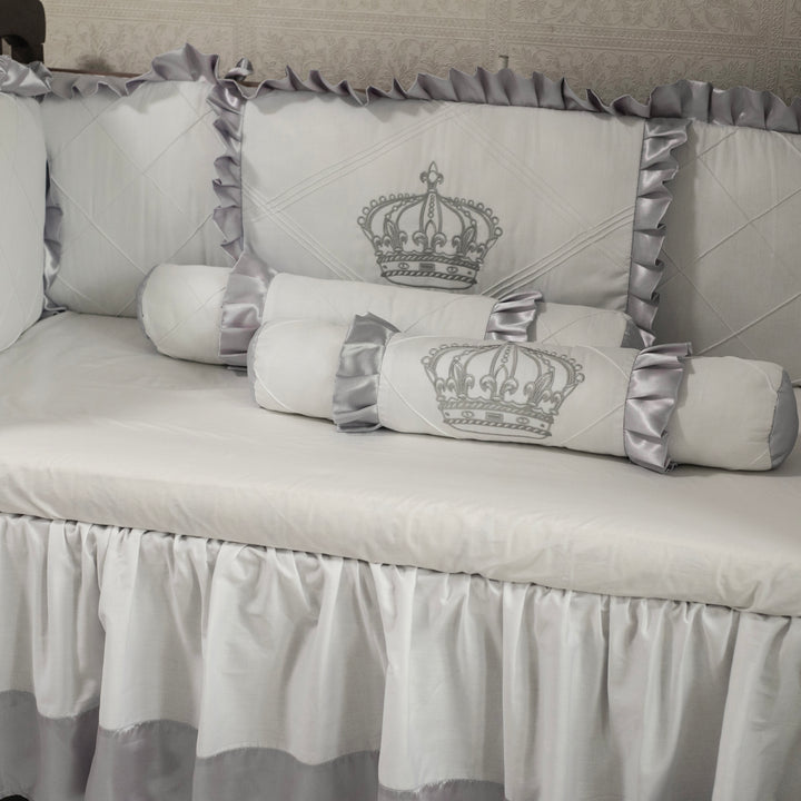 Silver Crown Baby Boy Crib Bedding Set – Newborn