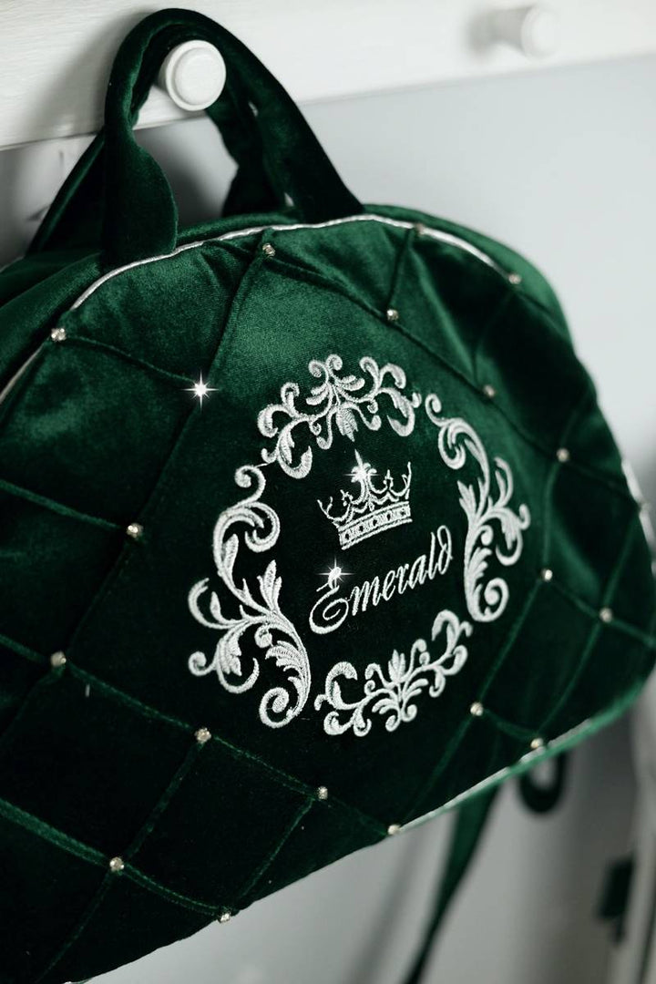 Emerald Green Velvet Infant Car Seat Cover and Accessories