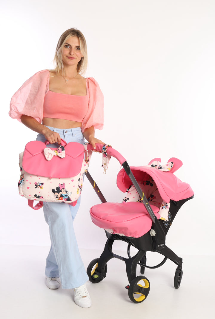 Baby Pink Minnie Mouse Doona Baby Girl Car Seat Cove