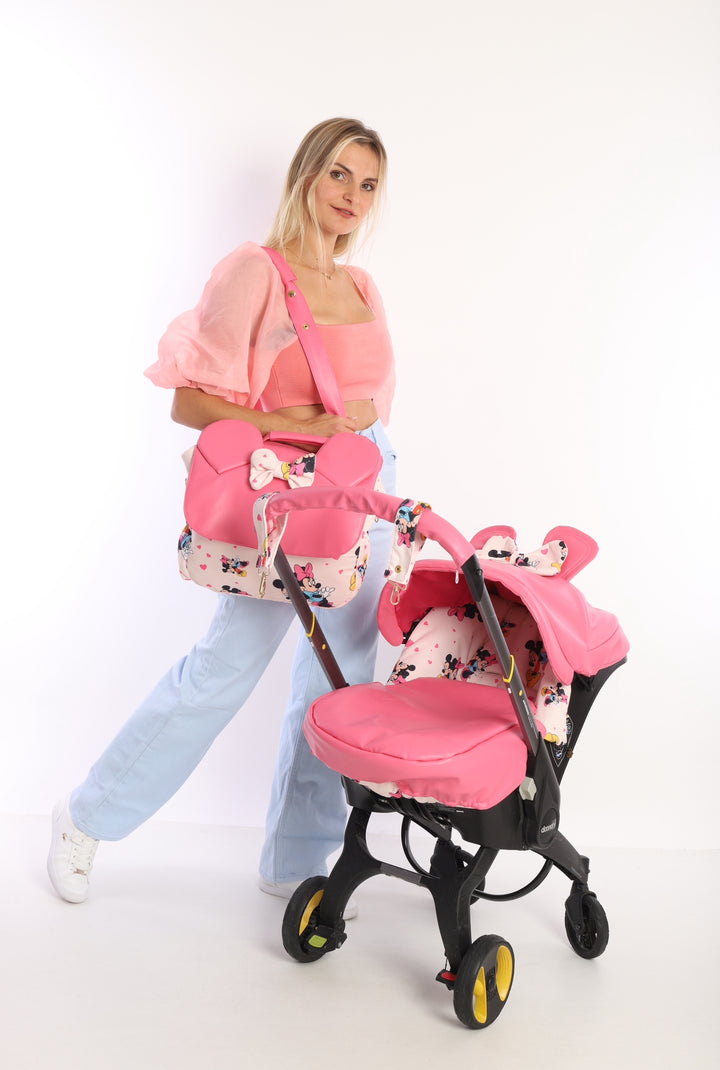 Baby Pink Minnie Mouse Doona Baby Girl Car Seat Cove