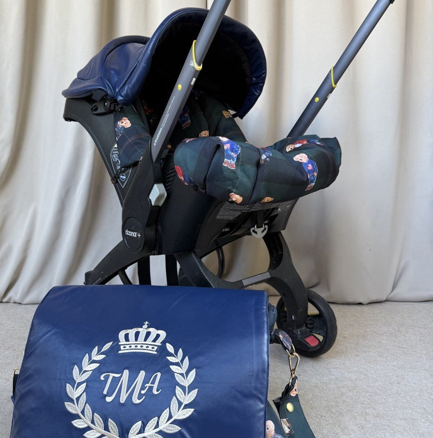 Royal Navy Teddy Bear Baby Car Seat Cover Set