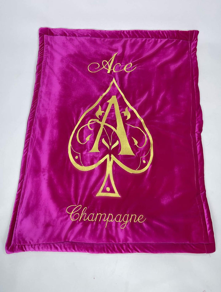 Infant Ace Champagne Customizable Luxury Baby Girl Crib Bedding Set
