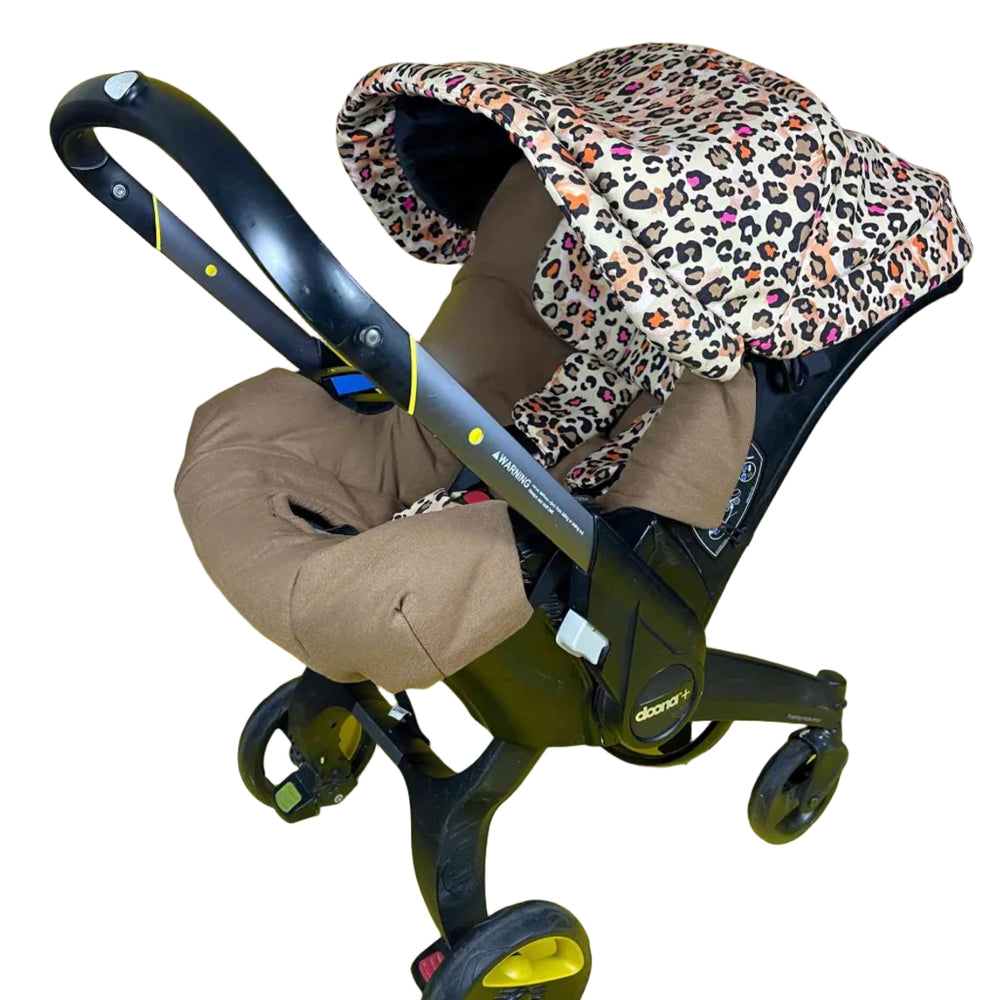 Leopard Print Baby Car Seat & Stroller Cover – Cute Design
