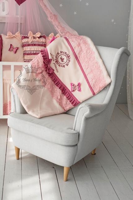 Luxury Pink Baby Bedding Set – Personalized Princess Crib