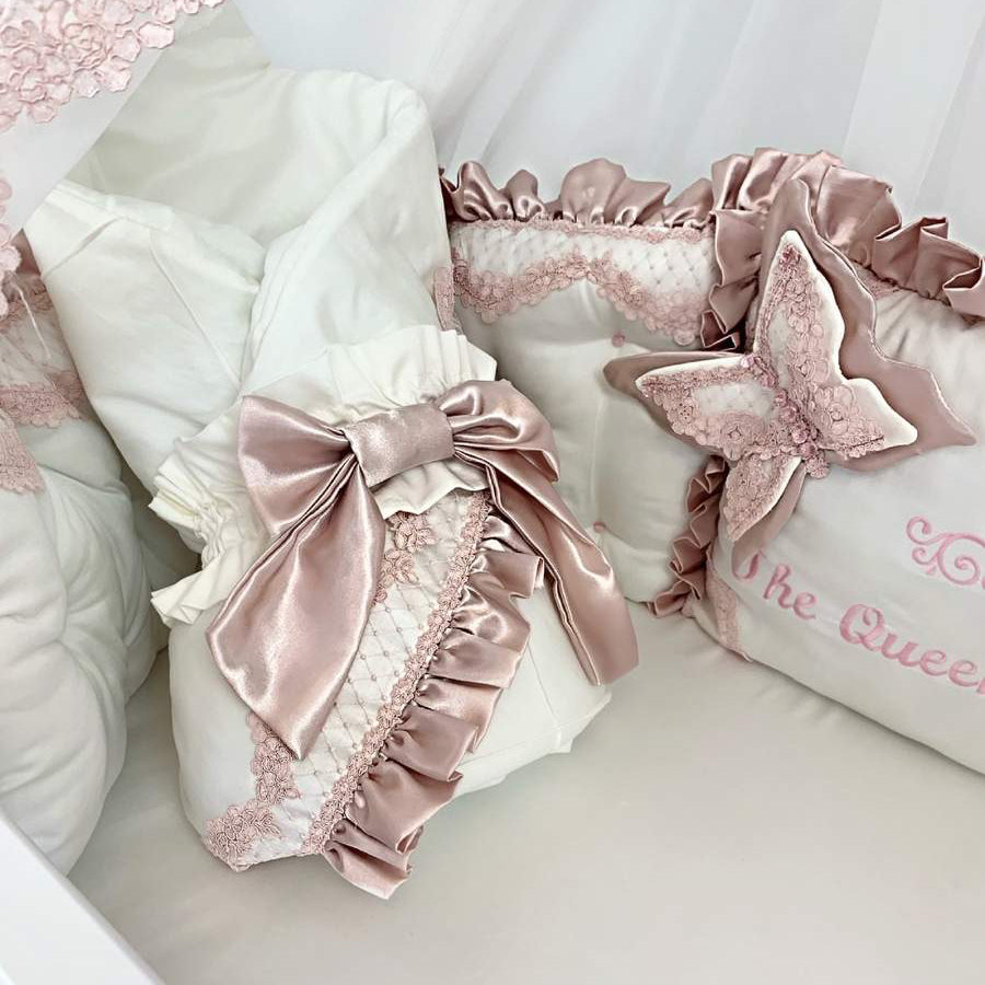 Luxury Pink Crib Set
