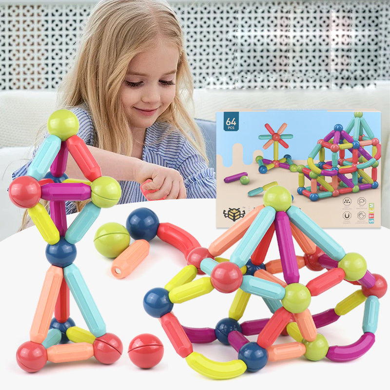 Magnetic Building Blocks Set for Kids – Creative & Educational