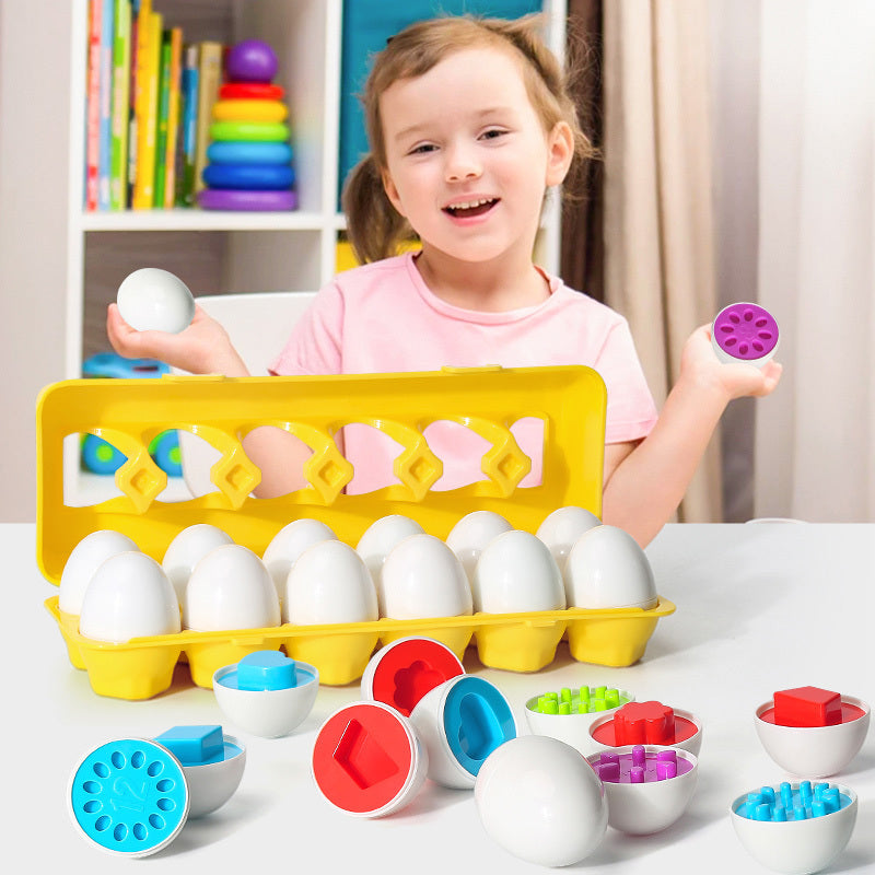 Montessori Egg Shape Sorter – Baby Learning & Matching Educational Toy