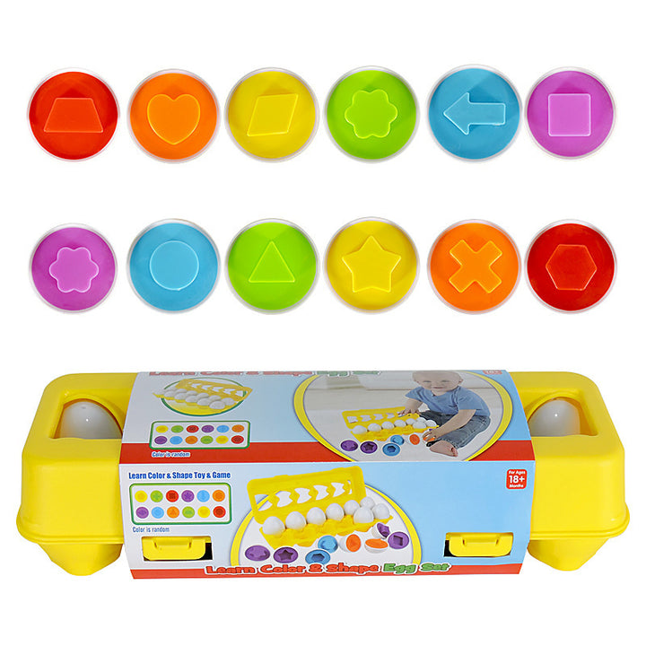 Montessori Egg Shape Sorter – Baby Learning & Matching Educational Toy