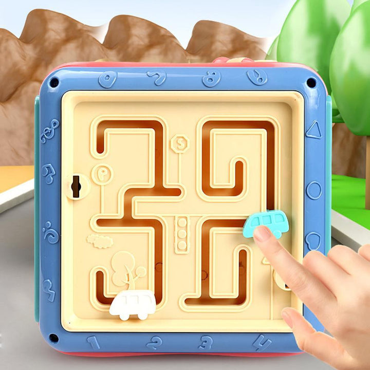 Multi-Functional Six-Sided Montessori Learning Box – Educational Toy