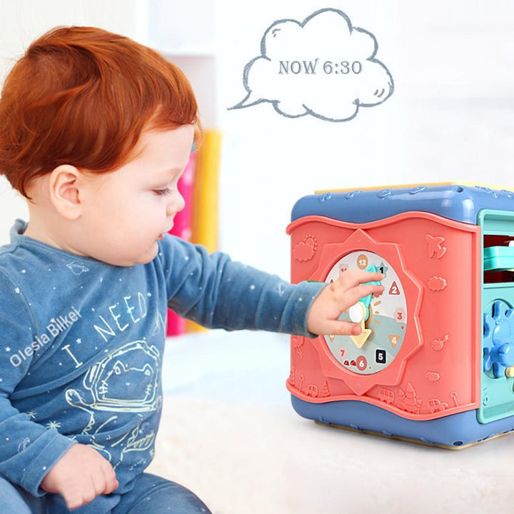 Multi-Functional Six-Sided Montessori Learning Box – Educational Toy