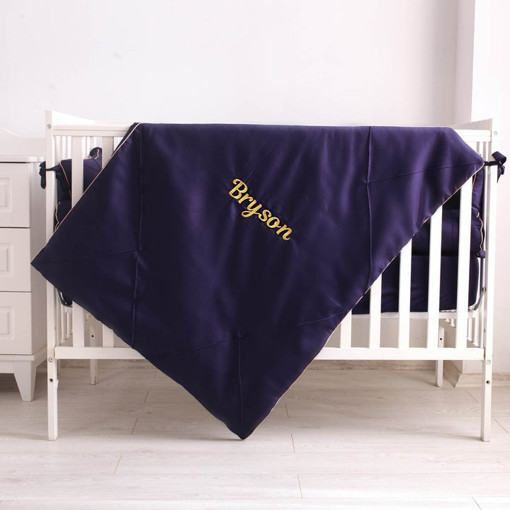 Navy Blue Baby Boy Crib Bedding Set Essentials