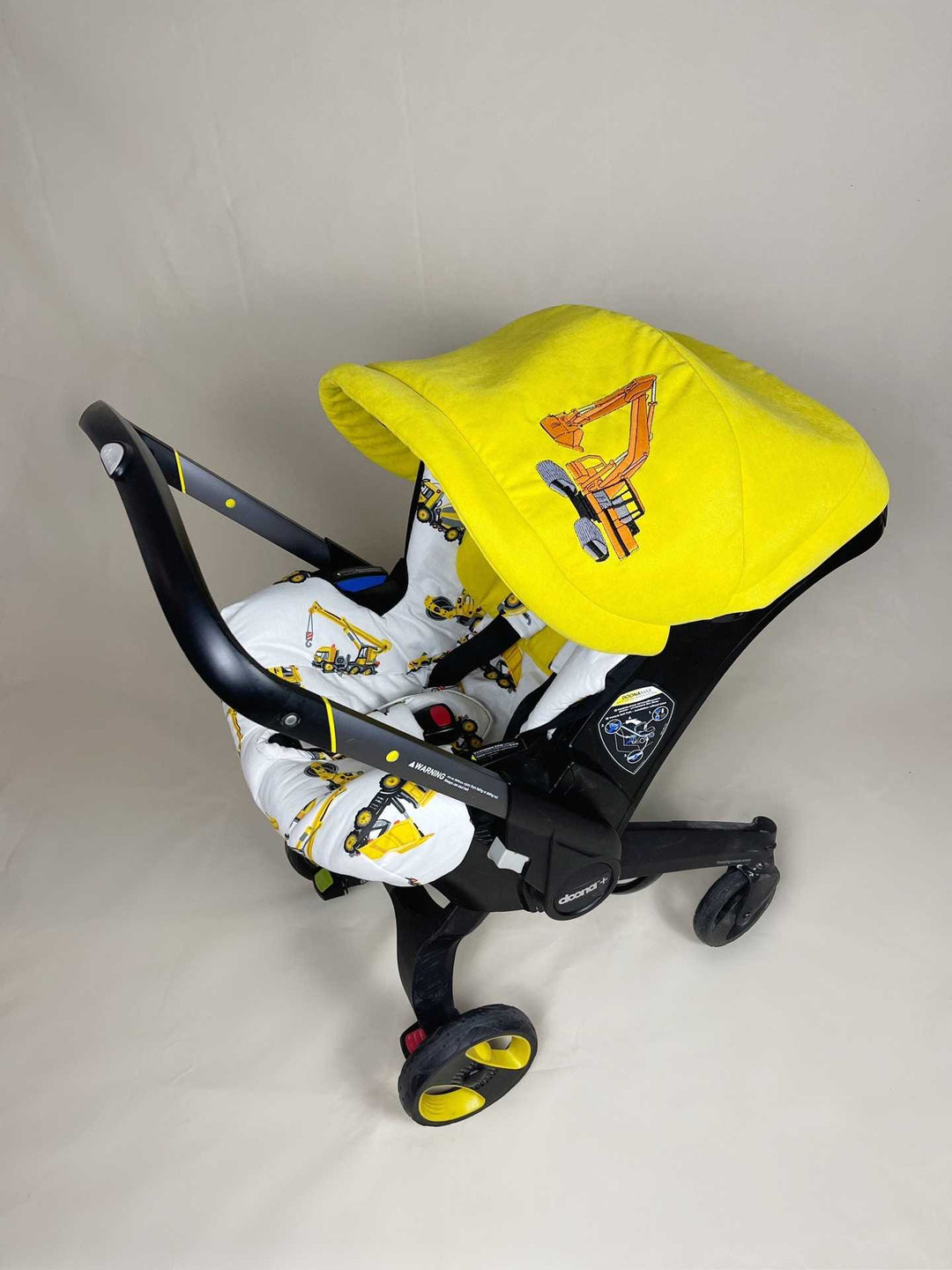 Personalized Baby Boy Construction Car Seat Cover