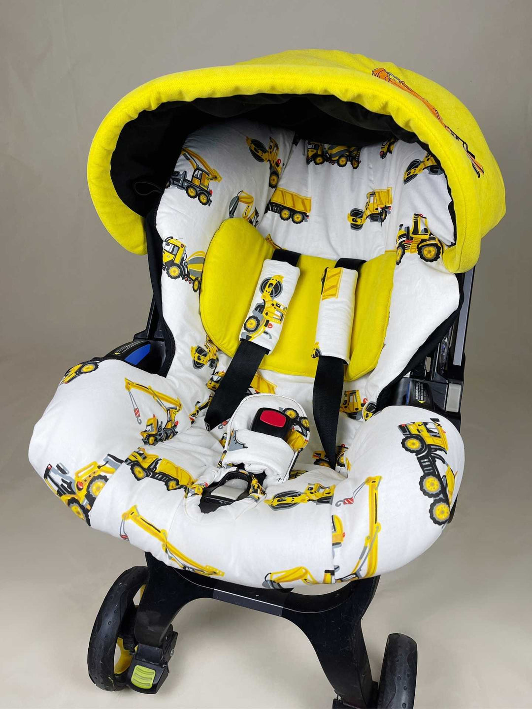 Personalized Baby Boy Construction Car Seat Cover