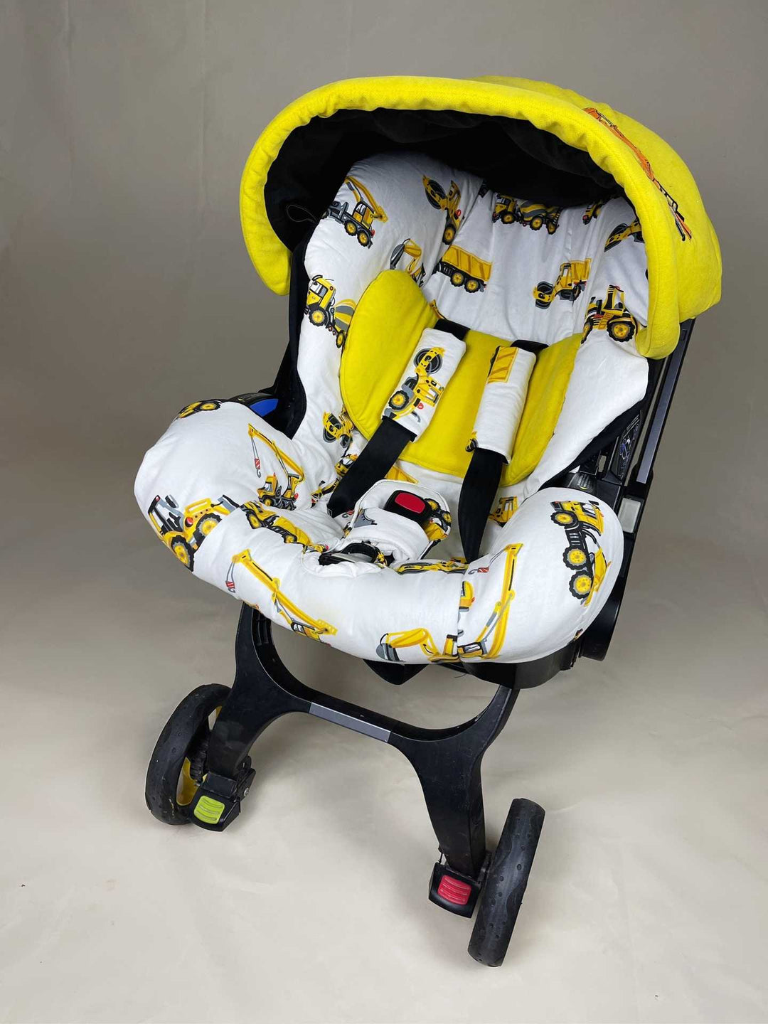 Personalized Baby Boy Construction Car Seat Cover